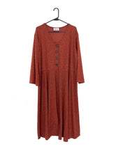 Load image into Gallery viewer, Vintage 90s Brown Button Oversized Maxi Dress