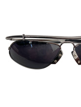 Load image into Gallery viewer, Vintage Y2K Dark Silver Industrial Style Sunglasses