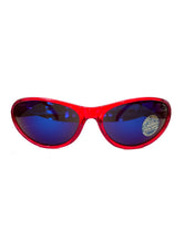 Load image into Gallery viewer, Vintage Y2K Red and Blue Wraparound Sunglasses Rave 2000s