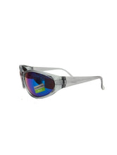 Load image into Gallery viewer, Vintage Y2K Dark Blue Wraparound Sunglasses 2000s Rave Oakley