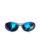 Load image into Gallery viewer, Vintage Y2K Dark Blue Wraparound Sunglasses 2000s Rave Oakley