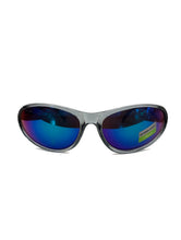 Load image into Gallery viewer, Vintage Y2K Dark Blue Wraparound Sunglasses 2000s Rave Oakley