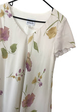 Load image into Gallery viewer, Vintage Y2K Double Layer White Floral Print Dress 90s