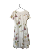 Load image into Gallery viewer, Vintage Y2K Double Layer White Floral Print Dress 90s