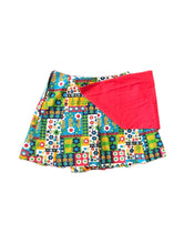 Load image into Gallery viewer, Vintage 70s High-Waisted Colorful Floral Print Print Skort -- Size 25