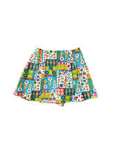 Load image into Gallery viewer, Vintage 70s High-Waisted Colorful Floral Print Print Skort -- Size 25