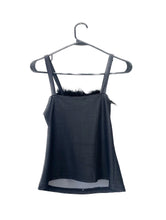 Load image into Gallery viewer, Vintage 90s/Y2K Club Kid Black Fuzzy Tank