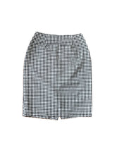 Load image into Gallery viewer, Vintage 90s High-Waist Black and White Gingham Print Pencil Skirt-- Size 26