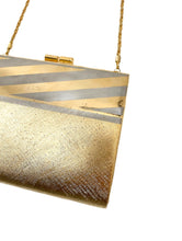 Load image into Gallery viewer, Vintage 70s Gold Tone Metal Shoulder Bag
