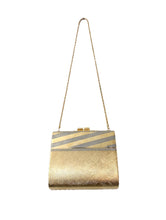 Load image into Gallery viewer, Vintage 70s Gold Tone Metal Shoulder Bag