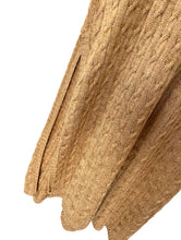 Load image into Gallery viewer, Vintage 90s Metallic Gold Chunky Knit Turtleneck Midi Dress