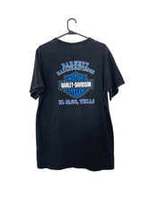 Load image into Gallery viewer, Vintage 90s Black and Purple Animal Design Harley-Davidson Tee
