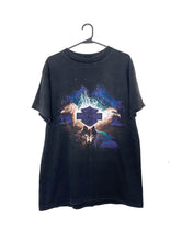 Load image into Gallery viewer, Vintage 90s Black and Purple Animal Design Harley-Davidson Tee
