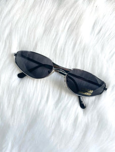 Vintage Y2K Silver Dark Tinted Sunglasses