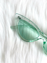 Load image into Gallery viewer, Space Babe Translucent Mint Green Cat Eye Sunglasses