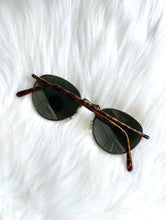 Load image into Gallery viewer, Vintage Round Skinny Tortoiseshell Sunglasses