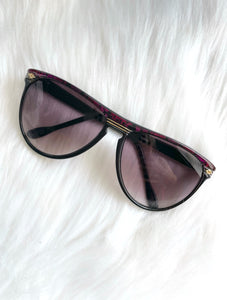 Babe Alert Vintage 80s Pink Smoky Sunglasses