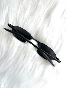 Vintage Y2k Black Reflective Tinted Sunglasses