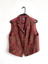 Load image into Gallery viewer, Vintage 90s Paisley Print Tapestry Style Vest Top