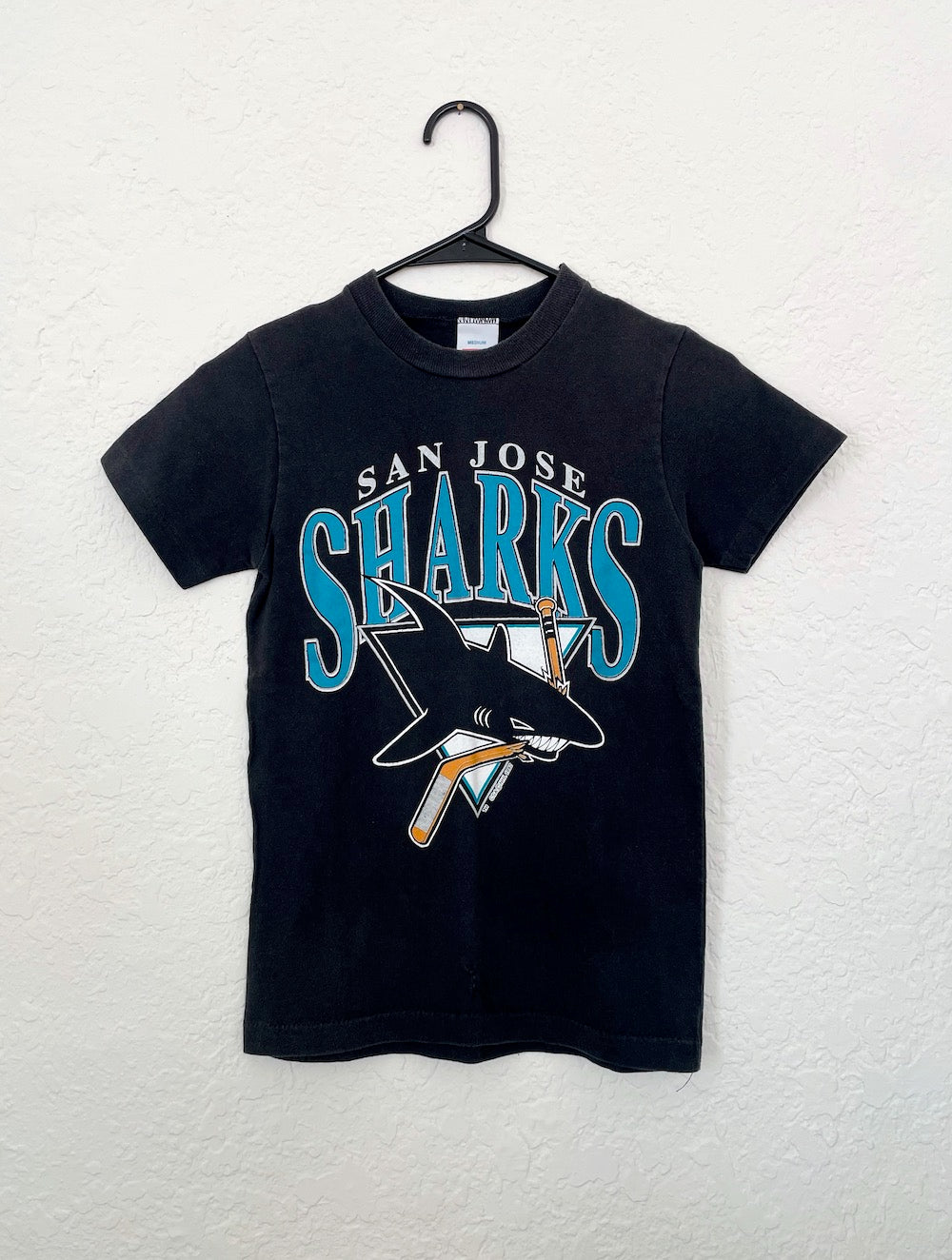 Vintage 90s San Jose Sharks Tee -- Size Extra Small nhl hockey