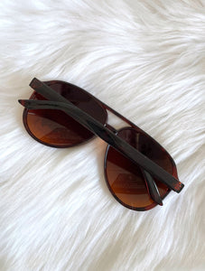 Translucent Tortoiseshell Aviator Sunglasses