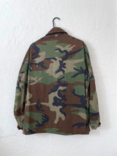 Load image into Gallery viewer, Vintage Camouflage Print Army Jacket - Size Small