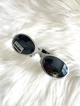 Load image into Gallery viewer, Vintage Y2K Silver Oval Dark Tinted Sunglasses