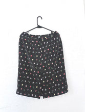 Load image into Gallery viewer, Vintage Floral Polkadot Print High-Waisted Skirt -- Size Medium/Large