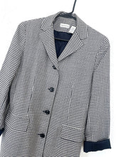 Load image into Gallery viewer, Vintage 90s Black and White Gingham Print Blazer