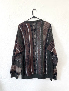 Vintage 90s Cozy Oversized Textured Sweater Grandpa