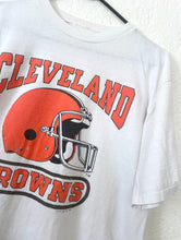 Load image into Gallery viewer, Vintage 90s Cleveland Browns Helmet Tee NFL Retro Football Sports
