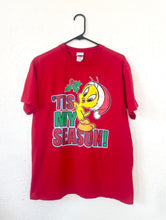 Load image into Gallery viewer, Vintage 90s Tweety Bird Christmas Tee