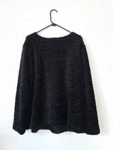 Load image into Gallery viewer, Vintage 90s Black Fuzzy Oversized Sweater