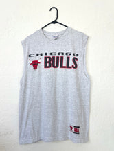 Load image into Gallery viewer, Vintage 90s Grey Chicago Bulls Sleeveless Tee Tank NBA Retro