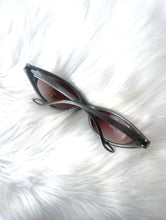 Load image into Gallery viewer, Vintage Y2K Dark Silver Wraparound Sunglasses