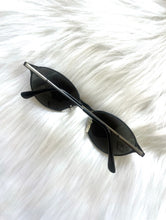 Load image into Gallery viewer, Vintage Y2K Silver Oval Dark Tinted Sunglasses