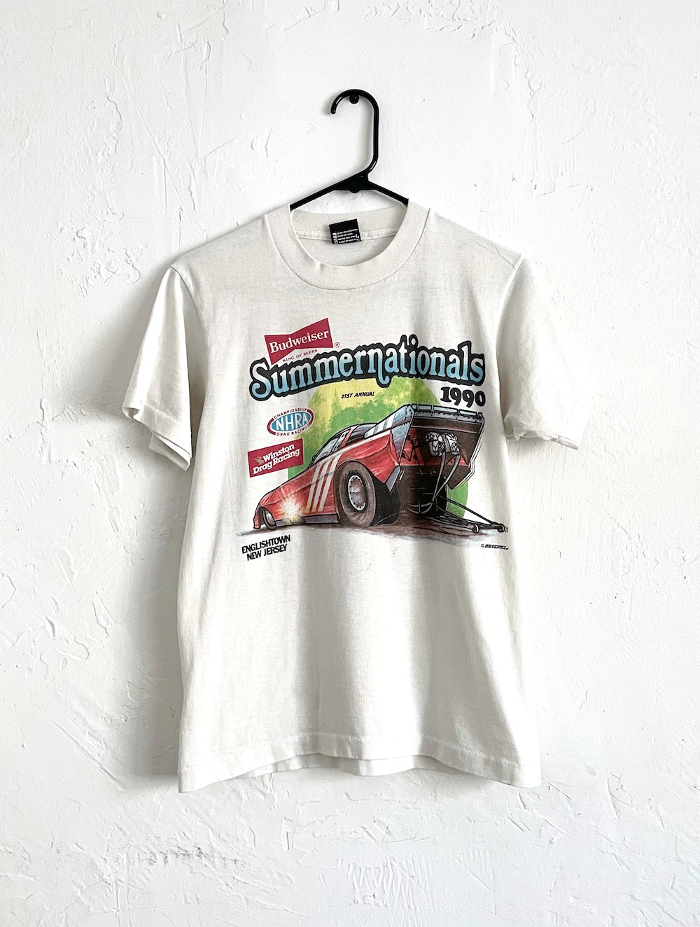 Vintage 90s Budweiser Drag Racing Tee