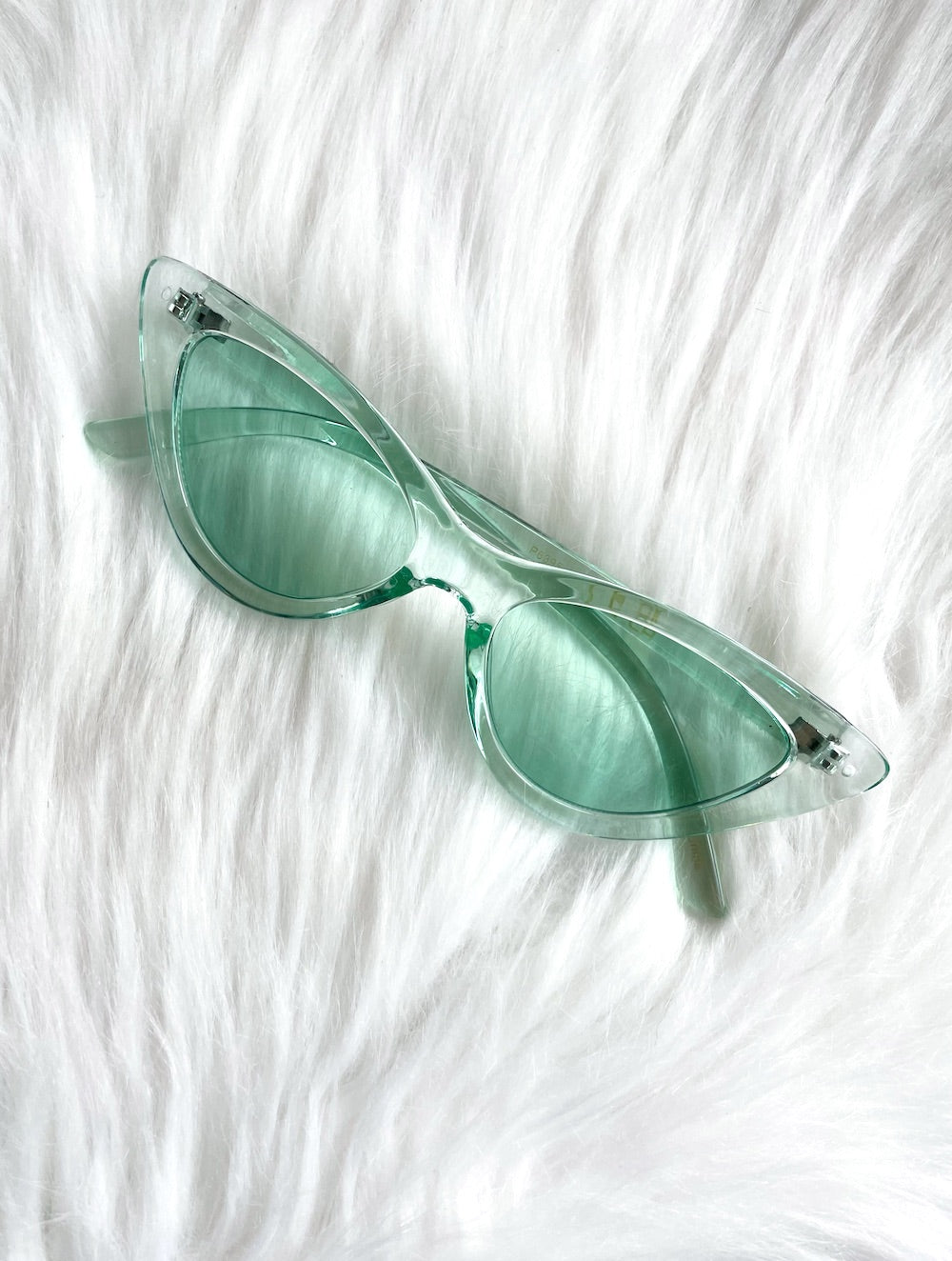 Sunglasses, Cat-eye shape, SK6002, Green | Swarovski