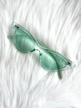 Load image into Gallery viewer, Space Babe Translucent Mint Green Cat Eye Sunglasses