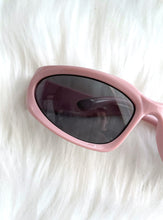 Load image into Gallery viewer, Pink and Black Y2K Style Wraparound Sunglasses