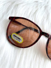 Load image into Gallery viewer, Vintage Brown and Black Round Oversized Sunglasses