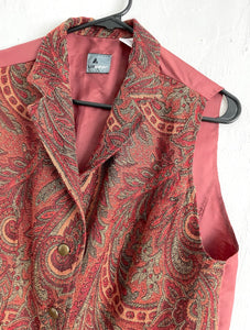 Vintage 90s Paisley Print Tapestry Style Vest Top