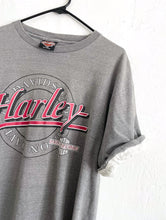 Load image into Gallery viewer, Vintage 90s Grey and Red Columbus Ohio Harley Tee