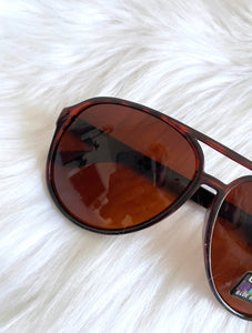 Translucent Tortoiseshell Aviator Sunglasses