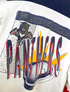 Vintage 90s Florida Panthers 3/4 Sleeve Puck Tee -- Size Small