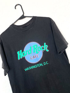 Vintage 90s Hard Rock Cafe Washington DC Neon Tee