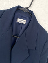 Load image into Gallery viewer, Vintage 80s Navy Blue Double Breasted Blazer