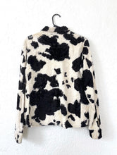 Load image into Gallery viewer, Vintage 90s Furry Cow Print Button Down Top