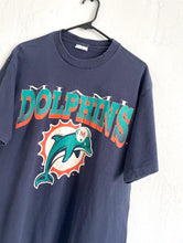 Load image into Gallery viewer, Vintage 90s Oversized Miami Dolphins Logo Tee NFL Retro