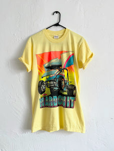 Vintage 90s Retro Chrome Lettering Dirt Track Racing Tee